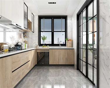 Apartment Integrated MDF Melamine Kitchen Cabinet