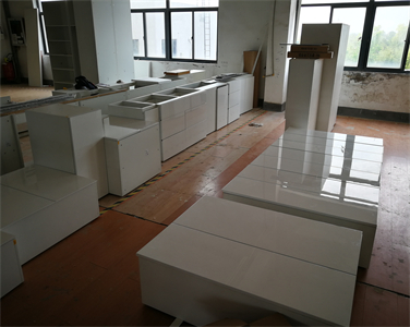 Modern Practical High Glossy PVC Kitchen Cabinet