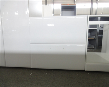 Simple Practical Glossy PVC Kitchen Cabinet