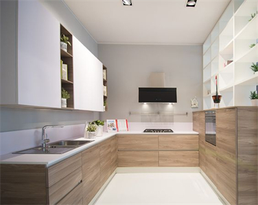Customized U Shape Modular Laminate Kitchen Cabinet