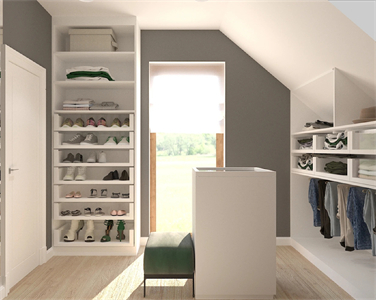 Contemporary High End Multifunctional Paint Walk-In Closet