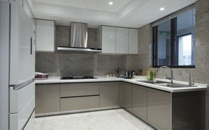 High Gloss Fitted Modular Lacquer Kitchen Cabinet
