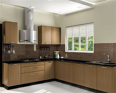 Apartment Durable Stainproof Laminate Kitchen Cabinet