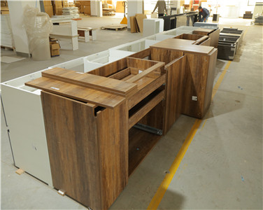 Pastoral Functional Integrated Solid Wood Kitchen Cabinet