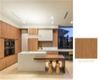 Minimalist Practical Flat Wood Veneer Kitchen Cabinet